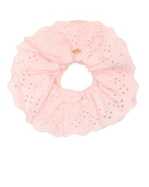 L. Erickson Arden Eyelet Scrunchie - Pink