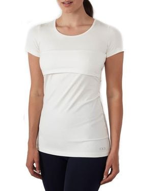 Modern Eternity Maternity Maternity/Nursing Tee - White