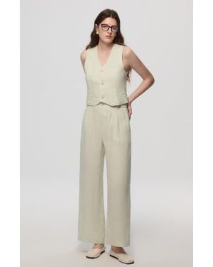 JUANA Hemp High Rise Pants - Natural
