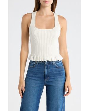 PAIGE Bronwyn Rib Tank - Natural