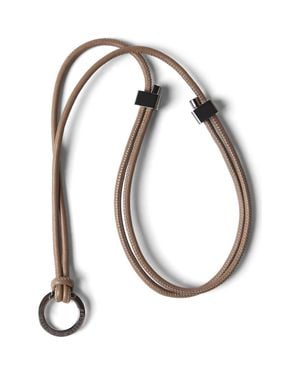 Brunello Cucinelli Glasses Cord With Monili - White