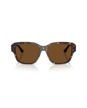 Ferrari 57Mm Polarized Square Sunglasses - Brown