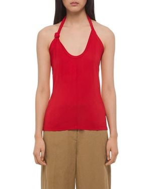 Helmut Lang Twist Dancer Top - Red