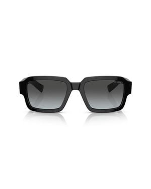 Prada Pr02Zsf 54Mm Gradient Square Sunglasses - Black