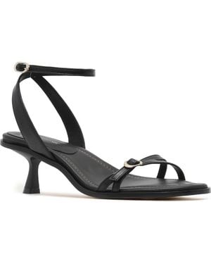 Frankie Jolie Slide Ankle Strap Sandal - Black