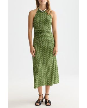 Scotch & Soda Open Back Midi Sundress - Green