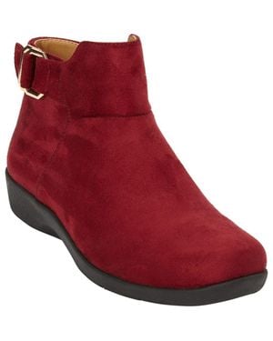 Comfortview The Cassie Bootie - Red
