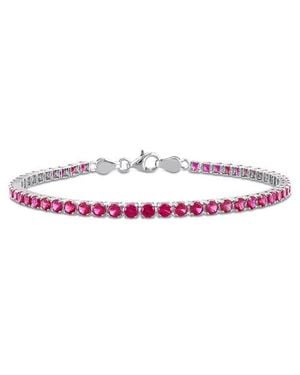 Julianna B Gemstone Tennis Bracelet Sterling - Purple