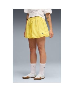 PUMA T7 Bubble Hem Miniskirt - Yellow