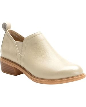 Alegria By Pg Lite Almond-Toe Leather Ankle Booties - White