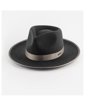 Gigi Pip Monroe Rancher Wool Fedora Hat - Black