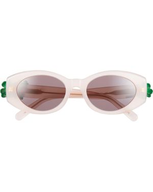 Dior Clover B1I Oval Sunglasses - Pink