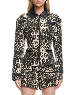 Lioness Soho Print Jacket - Black