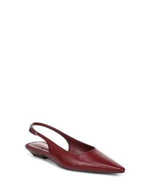 Sam Edelman Netty Slingback Pointed Toe Flat - Red