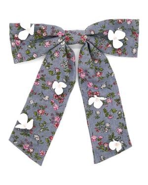 ADIBA Larkspur Floral Barrette - Blue