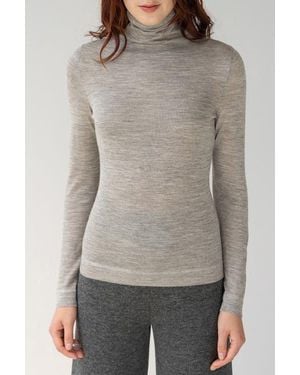 SSKEIN T Neck Pullover - Gray