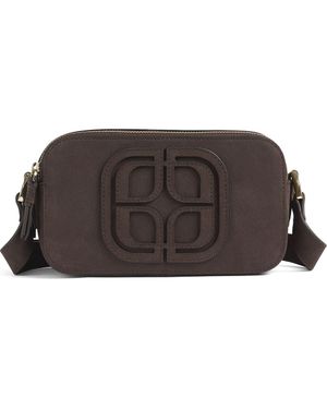 LK Bennett Perry Logo Leather Camera Bag - Brown