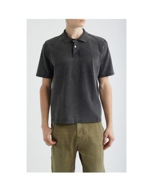 Corridor NYC Brushed Cotton Piqué Polo - Black