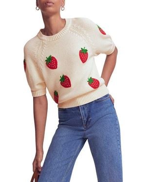 Boden Margot Short Sleeve Sweater - Blue
