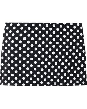 Mango Polka Dot Miniskirt - Black