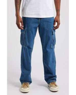 Vans Service Cargo Relaxed Straight Leg Jeans - Blue