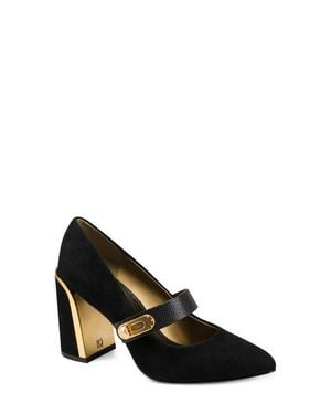 Donna Karan Rosey Pointed Toe Mary Jane Pump - Black