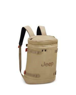 Jeep Js013C 15.6 Laptop Cylindrical Backpack - Natural