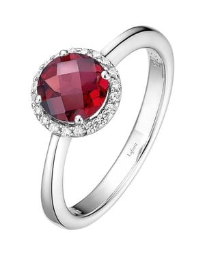 Lafonn Birthstone Halo Ring - Pink