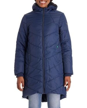 Modern Eternity Maternity 3-In-1 Maternity Puffer Jacket - Blue