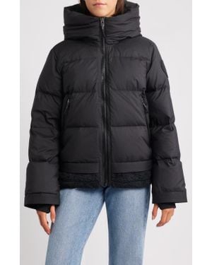 UGG Metropeak 700 Fill Power Down Puffer Jacket With Fleece Trim - Black