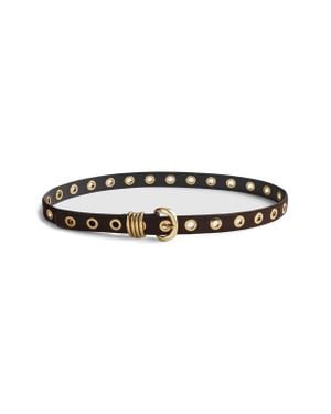 Madewell Metal Eyelet Suede Belt - Multicolor