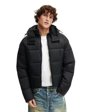 Cotton On Puffer Jacket - Black