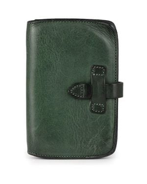 Old Trend Leeds Genuine Leather Bifold Passport Holder - Green