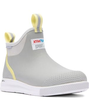 XtraTuf Waterproof Ankle Deck Sport Boot - Gray