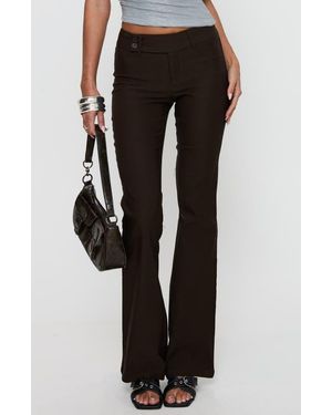 Princess Polly Kinkirk Low Rise Flare Pants - Black