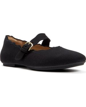 Fitflop Delicato Wave Edge Canvas Mary Janes - Black