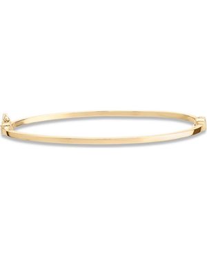 Lana Jewelry Skinny 14K Hollow Hinged Bangle - Yellow
