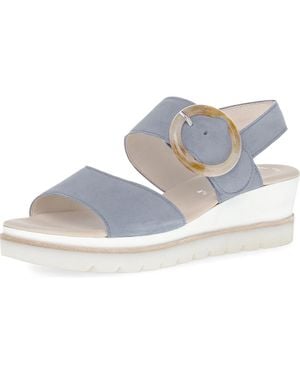 Gabor Wedge Sandal - Blue