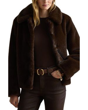 Ralph Lauren Faux Fur Jacket - Black