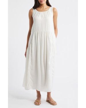 City Blues Sleeveless Maxi Dress - White