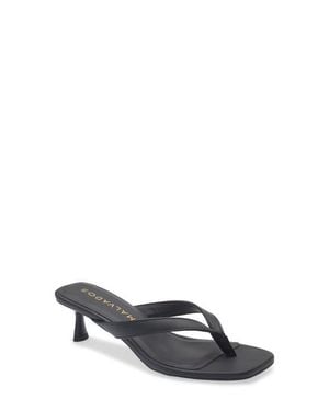 MALVADOS Lbk Kitten Heel Thong Sandal - White