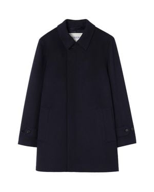 Burberry Mid-Length Cashmere Car Coat - Blue