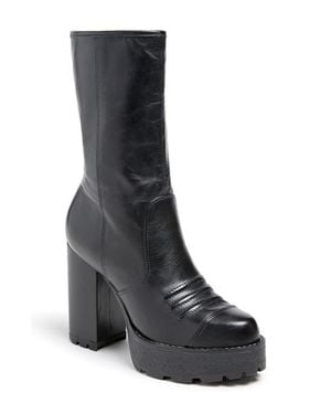 Cinq À Sept Marley Lug Sole Platform Boot - Black