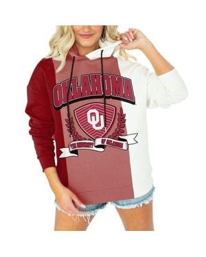 Gameday Couture Oklahoma Sooners Hall Of Fame Colorblock Pullover Hoodie - Red