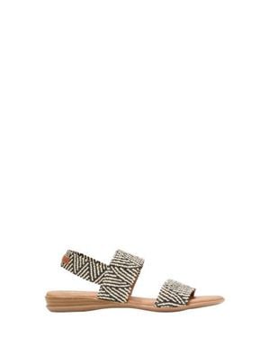 Andre Assous Nigella Woven Slingback Sandal - White