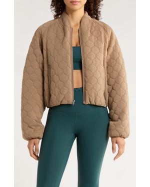 Mpg Dreamweave Quilted Zip-Up Jacket - Green