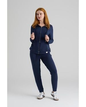 Le Fafo Evelyn Zip Up Hoodie - Blue