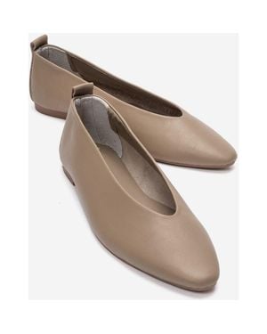 Forever & Always Shoes Jenas Leather Ballet Flat - Metallic