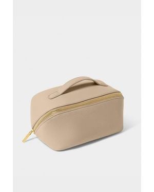 Katie Loxton Medium Make Up And Toiletry Bag - Natural