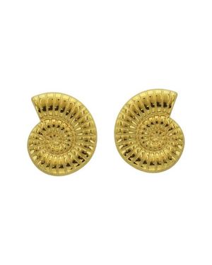 Panacea Twist Shell Earrings - Yellow